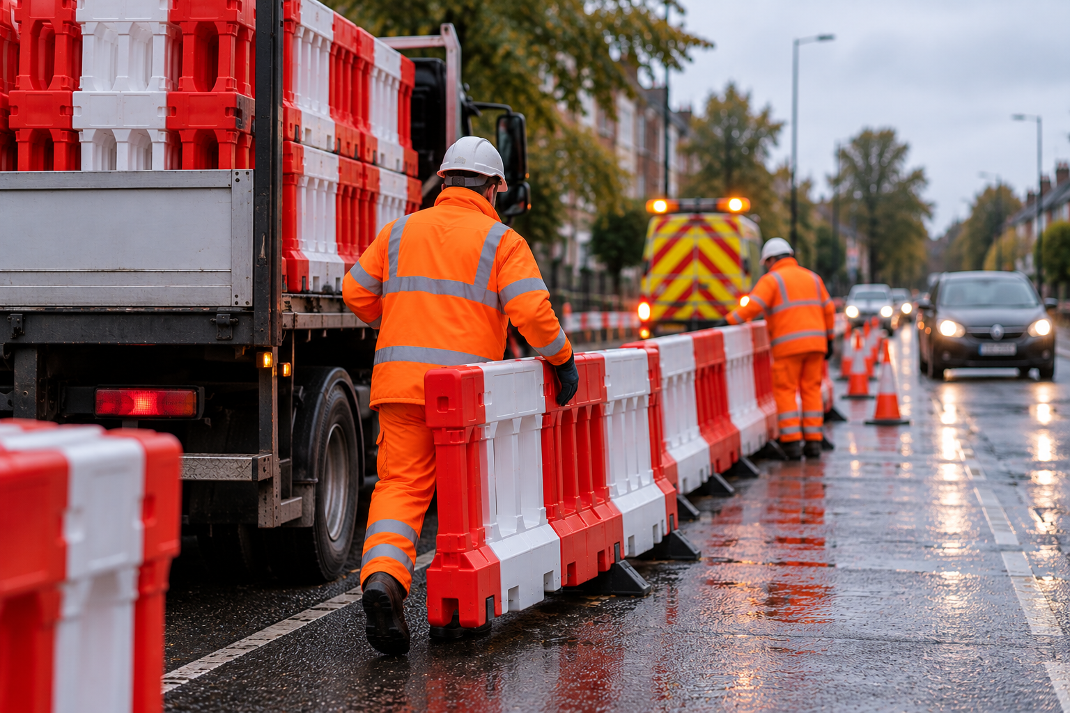 Barriers supplied for short notice requirements